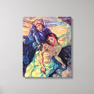 Vincent Van Gogh - Pietà - Jesus & Jungfru Maria Canvastryck