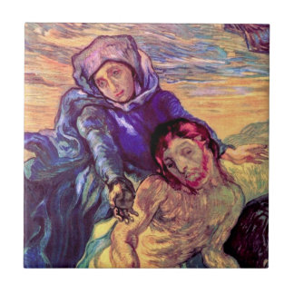 Vincent Van Gogh - Pietà - Jesus & Jungfru Maria Kakelplatta