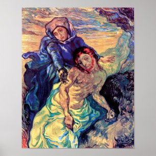 Vincent Van Gogh - Pieta - Jesus & Virgin Mary Poster