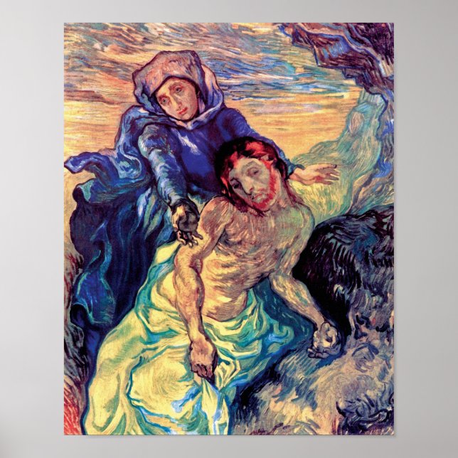 Vincent Van Gogh - Pieta - Jesus & Virgin Mary Poster (Framsidan)