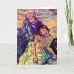 Vincent Van Gogh - Pietan - Jesus och Virgin Mary Helgkort