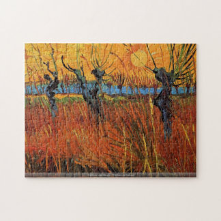 Vincent Van Gogh - pilar på solnedgången Pussel
