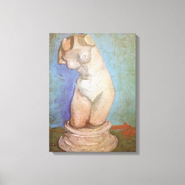 Vincent van Gogh - Plaster Statuette Female Torso Canvastryck (Framsida)