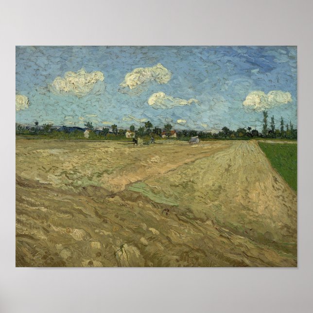 Vincent van Gogh - Plöjda fält   Poster (Framsidan)