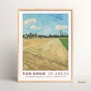 Vincent van Gogh Ploows Fält Art Print Vintage Poster