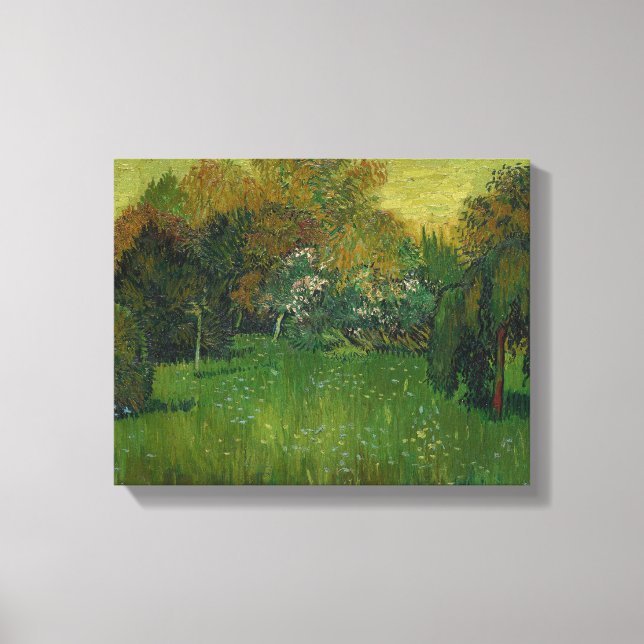 Vincent van Gogh - Poets Garden Canvastryck (Framsida)