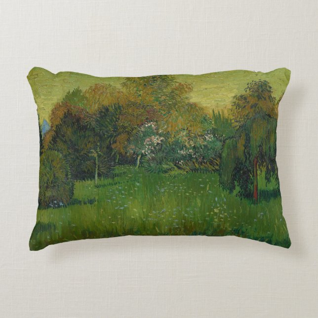 Vincent van Gogh - Poets Garden Prydnadskudde (Framsidan)