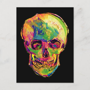 Vincent Van Gogh - Pop Art Halloween Döskalle Vykort