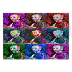 Vincent van Gogh Pop Art Hälsningskort