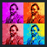 Vincent Van Gogh Pop Art Poster<br><div class="desc">En roligt popkonst Vincent Van Gogh-design.</div>