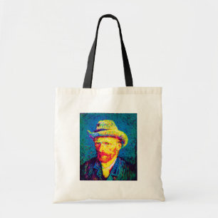 Vincent Van Gogh - Pop Art Självporträtt Med Hatt Tygkasse
