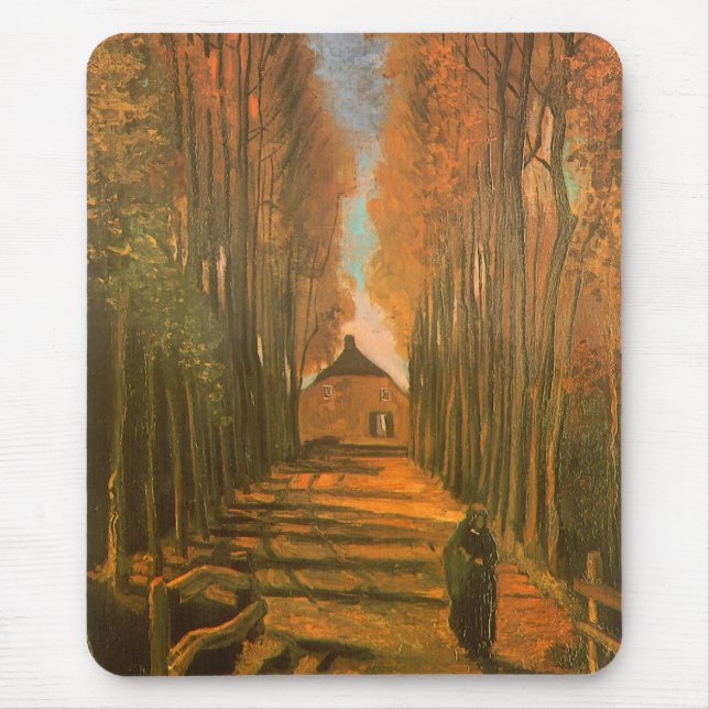 Vincent van Gogh - Poplars Avenue i höst Musmatta (Framsidan)
