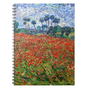 Vincent van Gogh - Poppy Fält Anteckningsbok