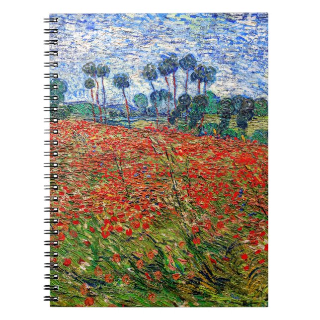 Vincent van Gogh - Poppy Fält Anteckningsbok (Framsidan)