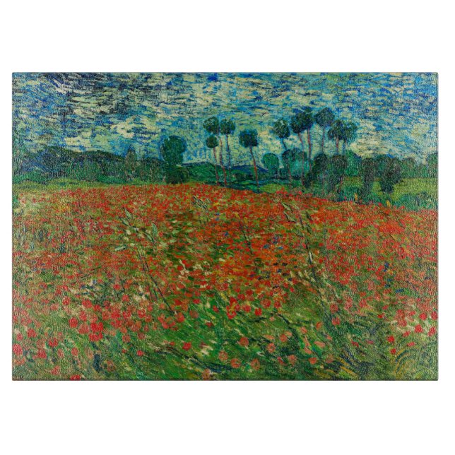 Vincent Van Gogh Poppy Fält Blommigt Vintage Art (Framsidan)