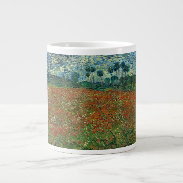 Vincent van Gogh - Poppy fält Jumbo Mugg (Framsidan)