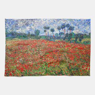 Vincent van Gogh - Poppy Fält Kökshandduk