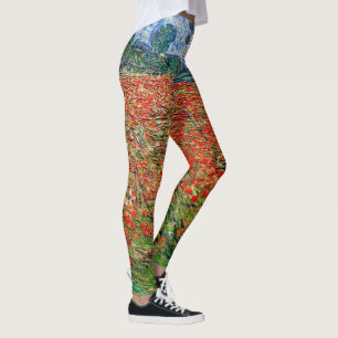 Vincent van Gogh - Poppy Fält Leggings