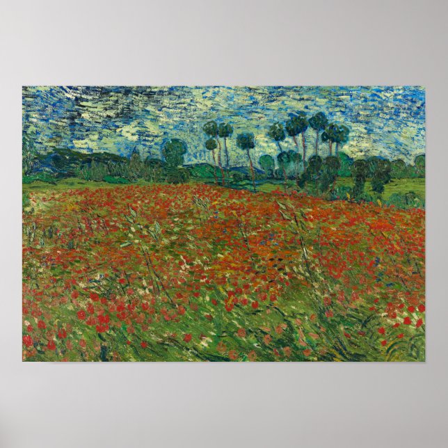 Vincent van Gogh - Poppy Fält Poster (Framsidan)