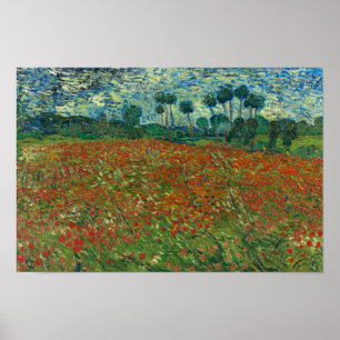Vincent van Gogh - Poppy Fält Poster