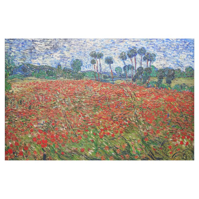 Vincent van Gogh - Poppy Fält Tyg (Yard)