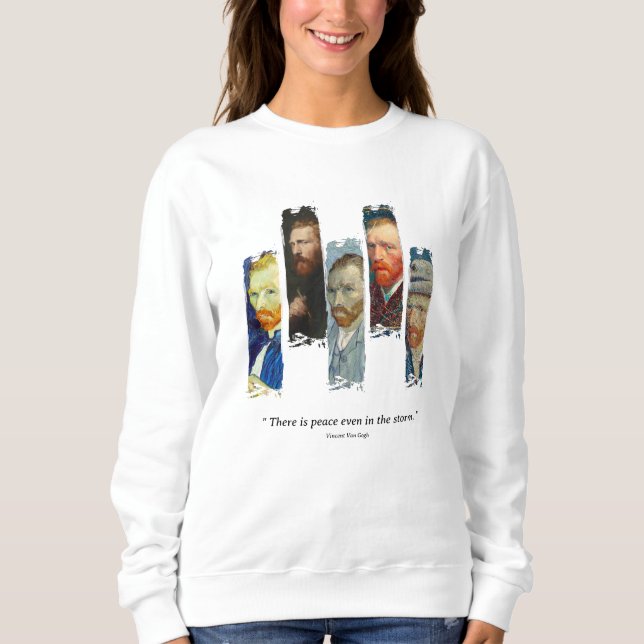Vincent Van Gogh portrait and qoute  T Shirt (Framsida)