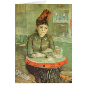 Vincent van Gogh - Porträtt av Agostina Segatori Hälsningskort