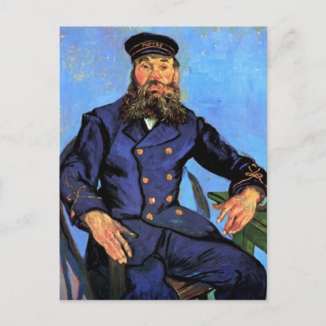Vincent Van Gogh - Porträtt av brevbäraren Vykort (Framsida)