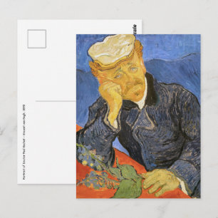 Vincent Van Gogh - Porträtt av doktor Paul Gachet Vykort