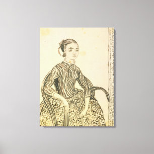 Vincent Van Gogh porträtt av en ung flicka, 188 Canvastryck