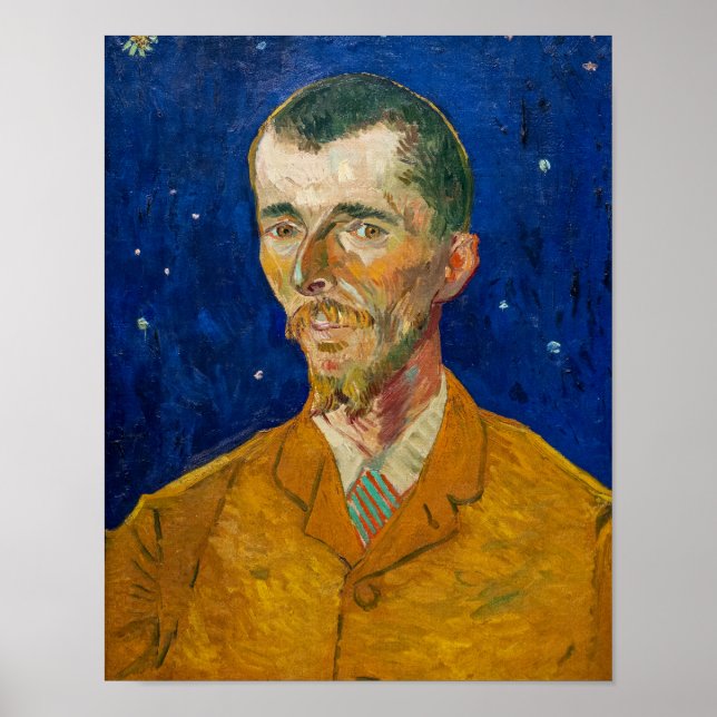 Vincent Van Gogh - Porträtt av Eugene Boch, Arles Poster (Framsidan)