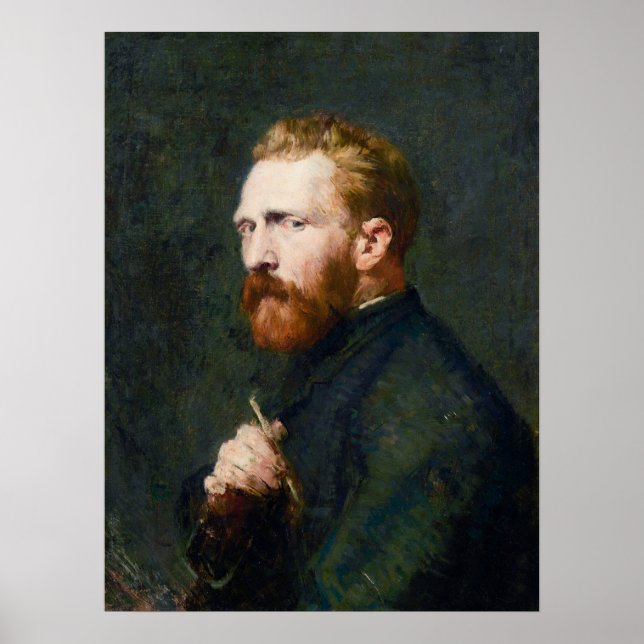Vincent van Gogh Porträtt av John Peter Russell Poster (Framsidan)