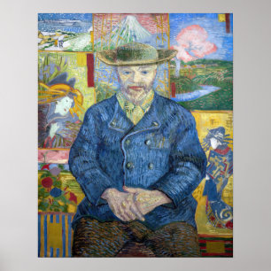 Vincent van Gogh - Porträtt av Pere Tanguy Poster