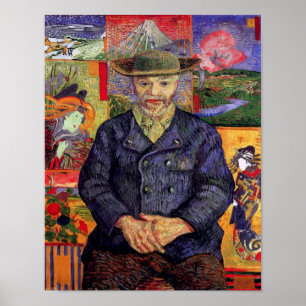 Vincent Van Gogh - Porträtt av Pere Tanguy Poster
