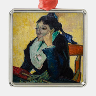 Vincent Van Gogh - Porträtt från Madame Ginoux Julgransprydnad Metall