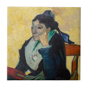 Vincent Van Gogh - Porträtt från Madame Ginoux Kakelplatta