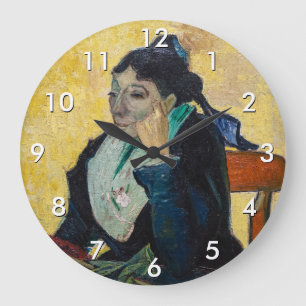 Vincent Van Gogh - Porträtt från Madame Ginoux Stor Klocka