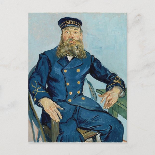 Vincent Van Gogh Porträtt från Postman Joseph Roul Vykort (Framsida)