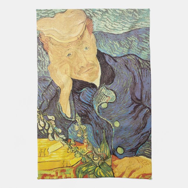 Vincent van Gogh - Porträtt i Doktor Gachet Kökshandduk (Vertikal)
