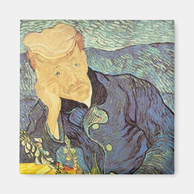Vincent van Gogh - Porträtt i Doktor Gachet Magnet (Framsidan)
