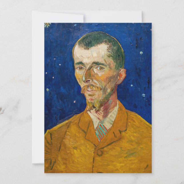 Vincent Van Gogh - Porträtt i Eugene Boch, Arles Inbjudningar (Framsida)