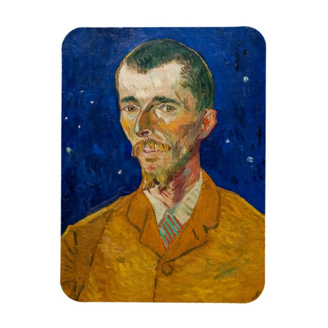 Vincent Van Gogh - Porträtt i Eugene Boch, Arles Magnet (Vertikal)