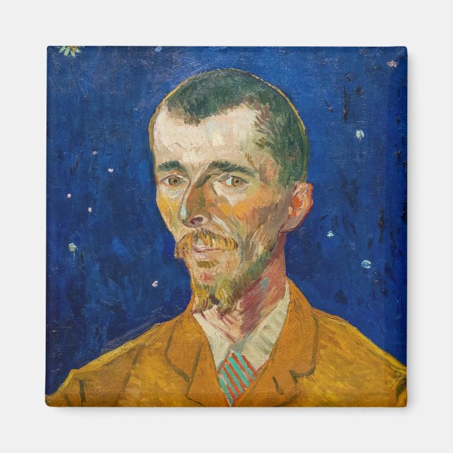 Vincent Van Gogh - Porträtt i Eugene Boch, Arles Magnet (Framsidan)
