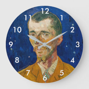 Vincent Van Gogh - Porträtt i Eugene Boch, Arles Stor Klocka