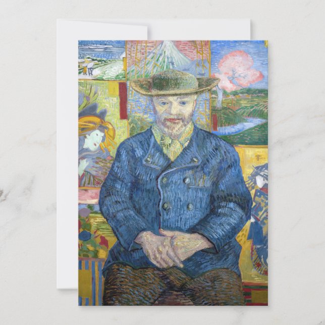 Vincent van Gogh - Porträtt i Pere Tanguy Inbjudningar (Framsida)
