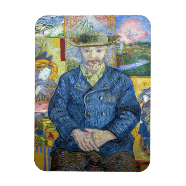 Vincent van Gogh - Porträtt i Pere Tanguy Magnet (Vertikal)