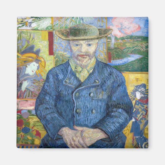 Vincent van Gogh - Porträtt i Pere Tanguy Magnet (Framsidan)