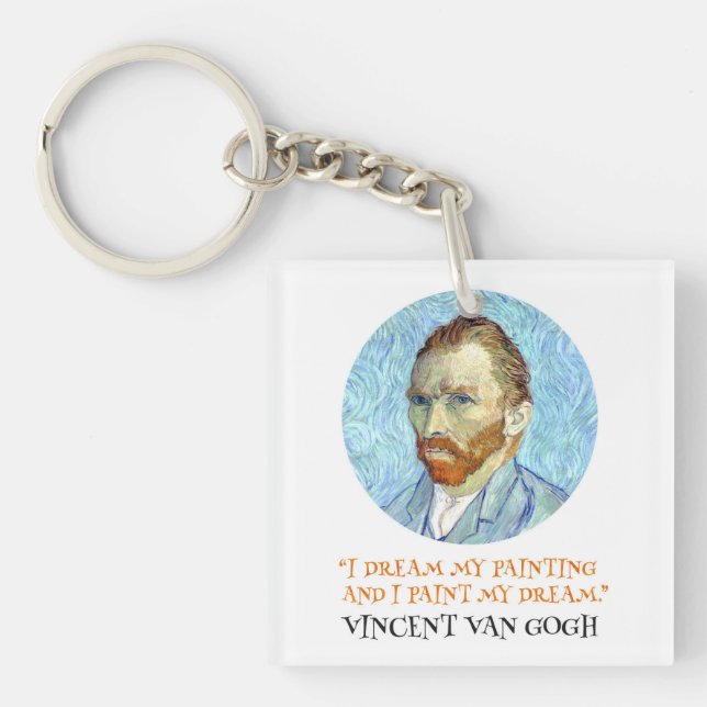 Vincent Van Gogh Porträtt med citat (Framsidan)
