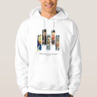 Vincent Van Gogh-porträtt och citat  Hoodie