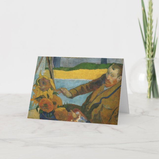 Vincent van Gogh Porträtt | Paul Gauguin Kort (Framsida)